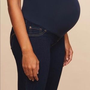 Full-panel Skinny Maternity Jeans - Dark Wash